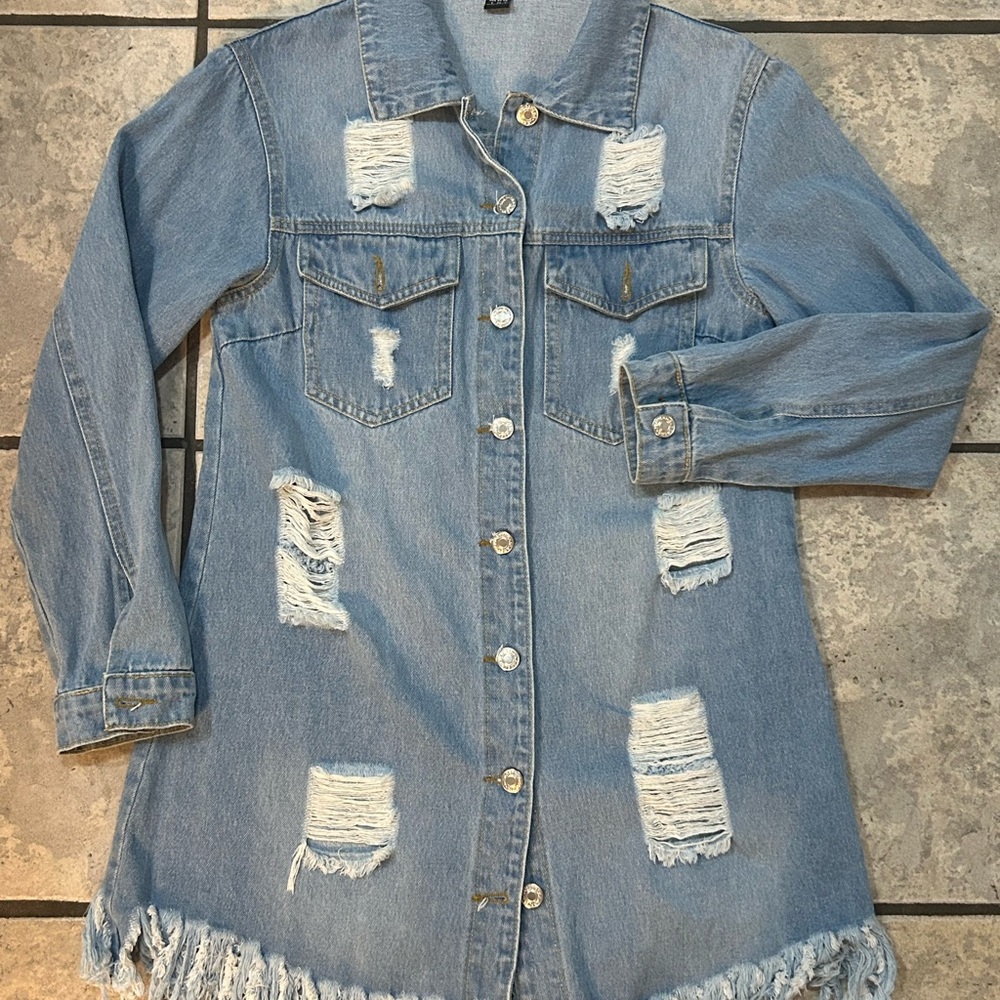 SHEIN Blue Denim Jacket